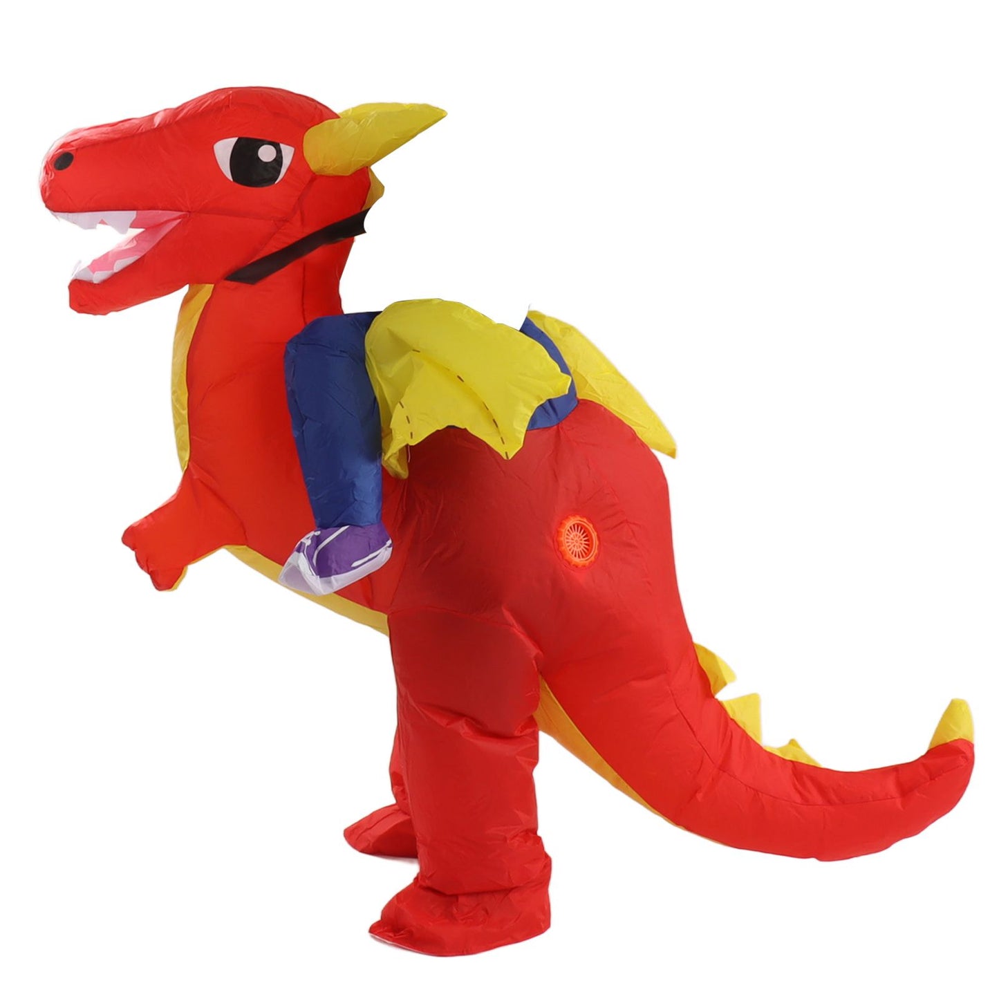 Inflatable Costume Dinosaur Riding Funny Costume Riding Blow Up Costume For Indoor Outdoor Adult 150‑190cm