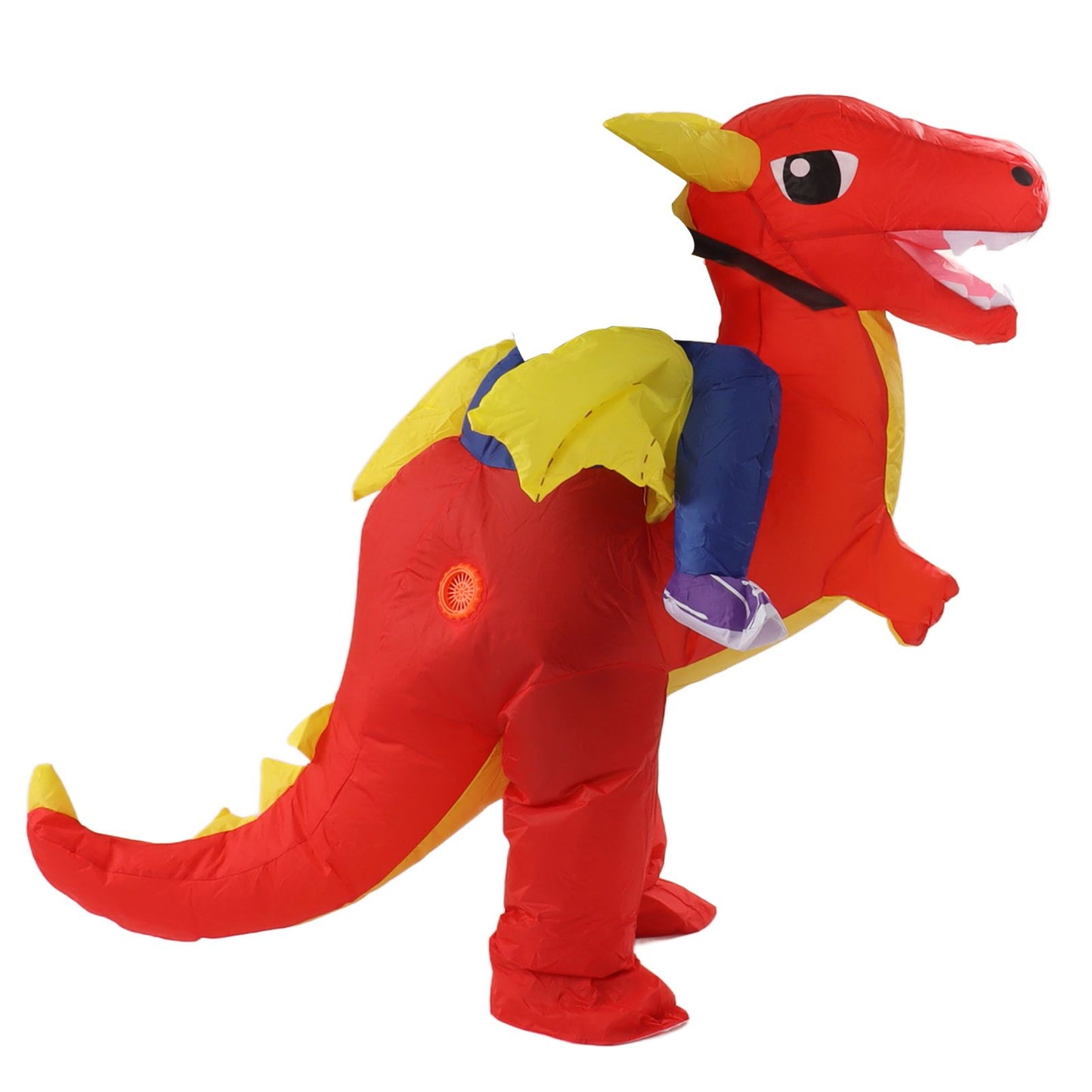 Inflatable Costume Dinosaur Riding Funny Costume Riding Blow Up Costume For Indoor Outdoor Adult 150‑190cm