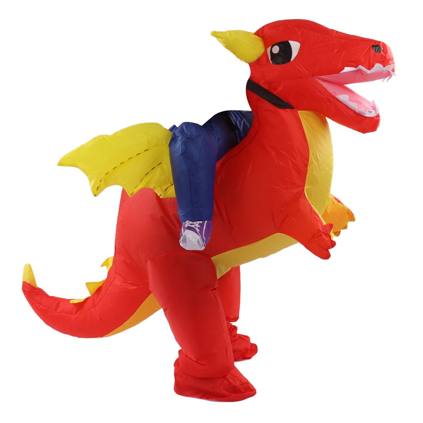 Inflatable Costume Dinosaur Riding Funny Costume Riding Blow Up Costume For Indoor Outdoor Middle Child 120-140cm
