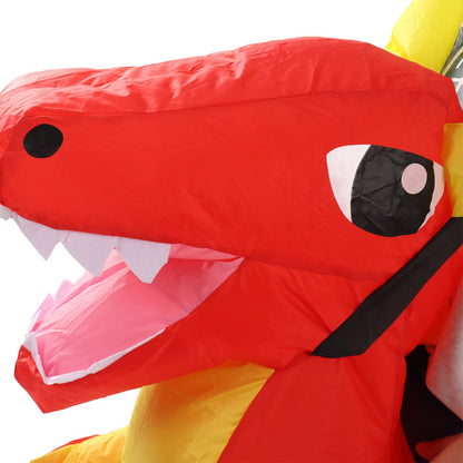 Inflatable Costume Dinosaur Riding Funny Costume Riding Blow Up Costume For Indoor Outdoor Middle Child 120-140cm