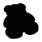 Cute Bedroom Rug Soft Bear Shaped Shaggy Floor Mat for Kids Teen Girls Room Floor Living Room Black 45x60