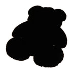 Cute Bedroom Rug Soft Bear Shaped Shaggy Floor Mat for Kids Teen Girls Room Floor Living Room Black 45x60