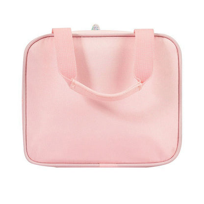 Children Lunch Bag Kindergarten Students Cartoon Portable Insulated Thermal Lunch Box Bag Pink