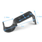 3PCS Adjustable Curtain Rod Brackets Iron Curtain Rod Support Hanger for Wall Black
