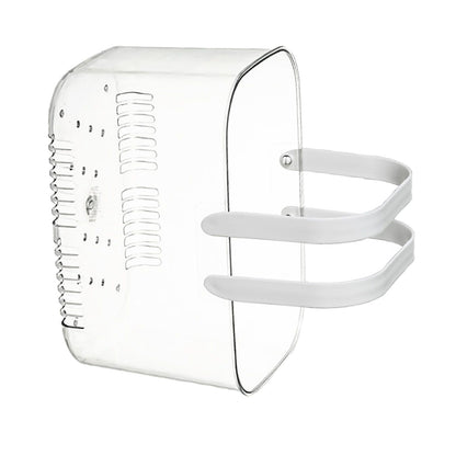 Clear Hand Basket Comfortable Handle Ventilation Holes Easy Access Versatile Fruit Storage Basket for Camping White