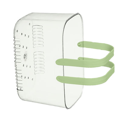 Clear Hand Basket Comfortable Handle Ventilation Holes Easy Access Versatile Fruit Storage Basket for Camping Green