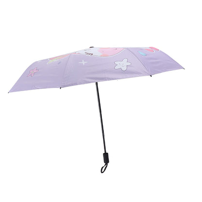 Children Umbrella 3 Fold Reflective Edge Cartoon Portable Kids Sun Rain Umbrella for Boys Girls