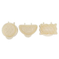 3PCS Pie Molds Set Environmentally Friendly ABS Mini Hand Pie Maker for Apple Pie Kitchen Christmas