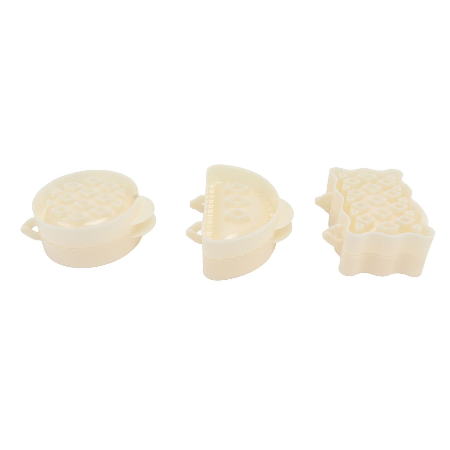 3PCS Pie Molds Set Environmentally Friendly ABS Mini Hand Pie Maker for Apple Pie Kitchen Christmas