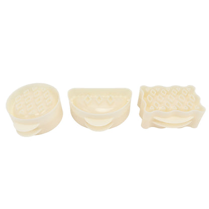 3PCS Pie Molds Set Environmentally Friendly ABS Mini Hand Pie Maker for Apple Pie Kitchen Christmas