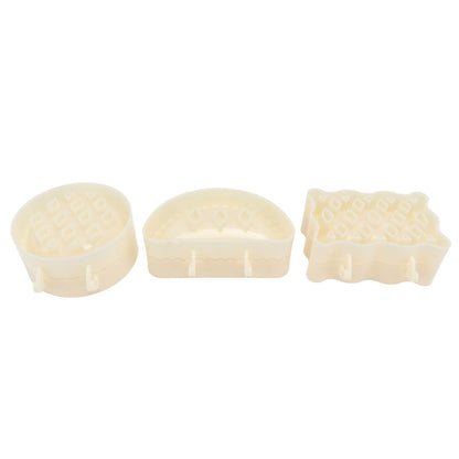 3PCS Pie Molds Set Environmentally Friendly ABS Mini Hand Pie Maker for Apple Pie Kitchen Christmas