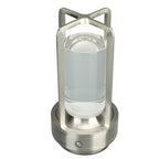 Cordless Table Lamp 3 Colors Stepless Dimming LED Table Lamp Rechargeable Touch Lamp Bedside Nightstand Lamp Silver