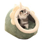 Warm Cozy Pet Bed Non Slip Bottom Cat House Cushion Removable and Washable Pet Sleeping Nest Bed