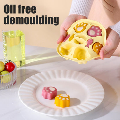 Silicone Steamed Cake Mold Multi Cavity Pastry Food Cute Mould DIY Non Stick Mould Set for Baby Kitchen Baking Tool