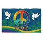 World Peace Flag 90 x 150 cm Large Polyester Peace Flag for Backyard Garden Playground
