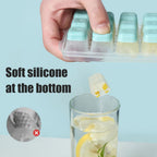 24 Grid Ice Cube Tray with Lid Covered Ice Cube Trays No Spill Ice Cube Cube Box Silicone Ice Cube Maker Tray
