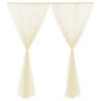 Wedding Party Window Screen Decoration Bedroom Outdoor Semi Transparent Mesh Curtains