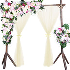 Wedding Party Window Screen Decoration Bedroom Outdoor Semi Transparent Mesh Curtains