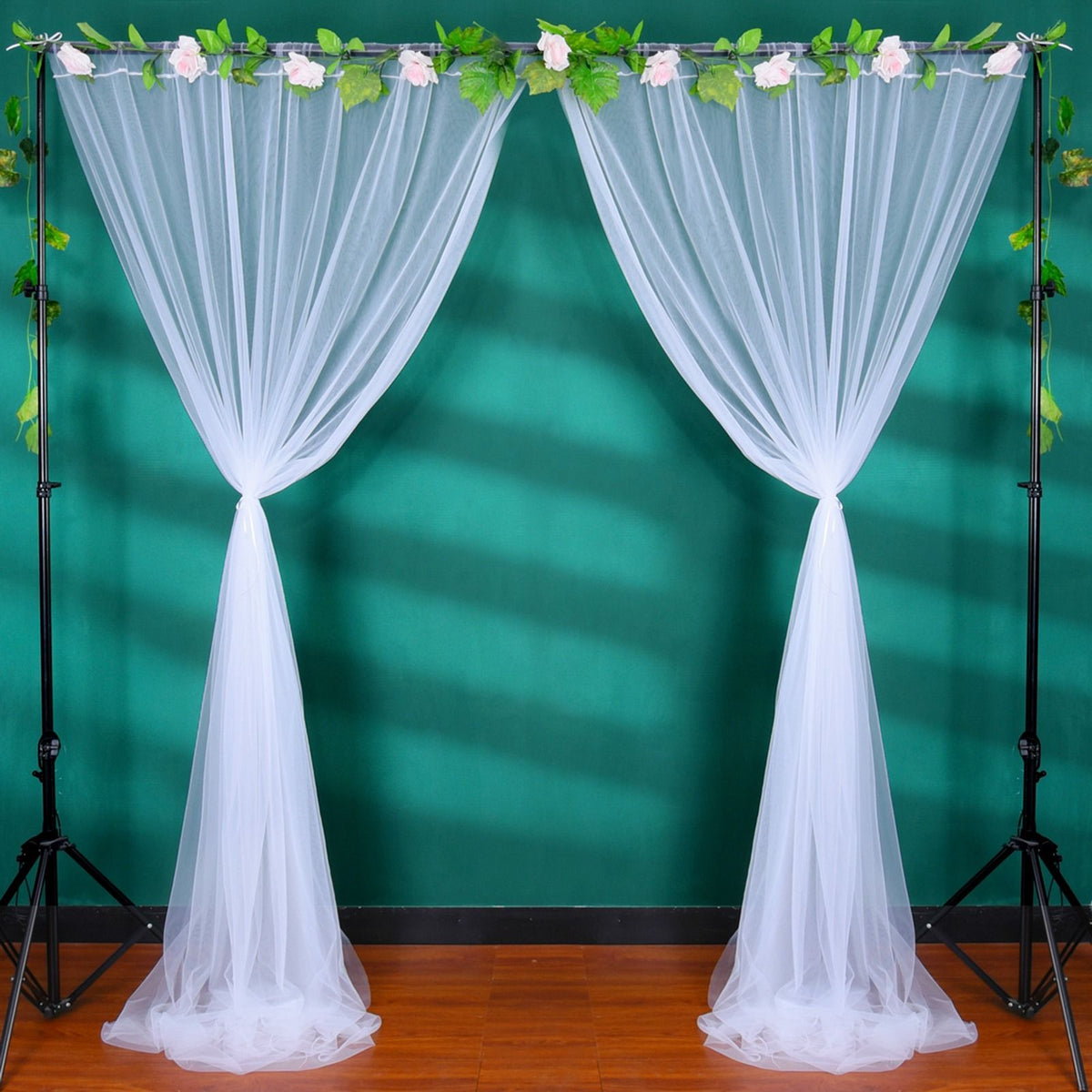 Wedding Party Window Screen Decoration Bedroom Outdoor Semi Transparent Mesh Curtains