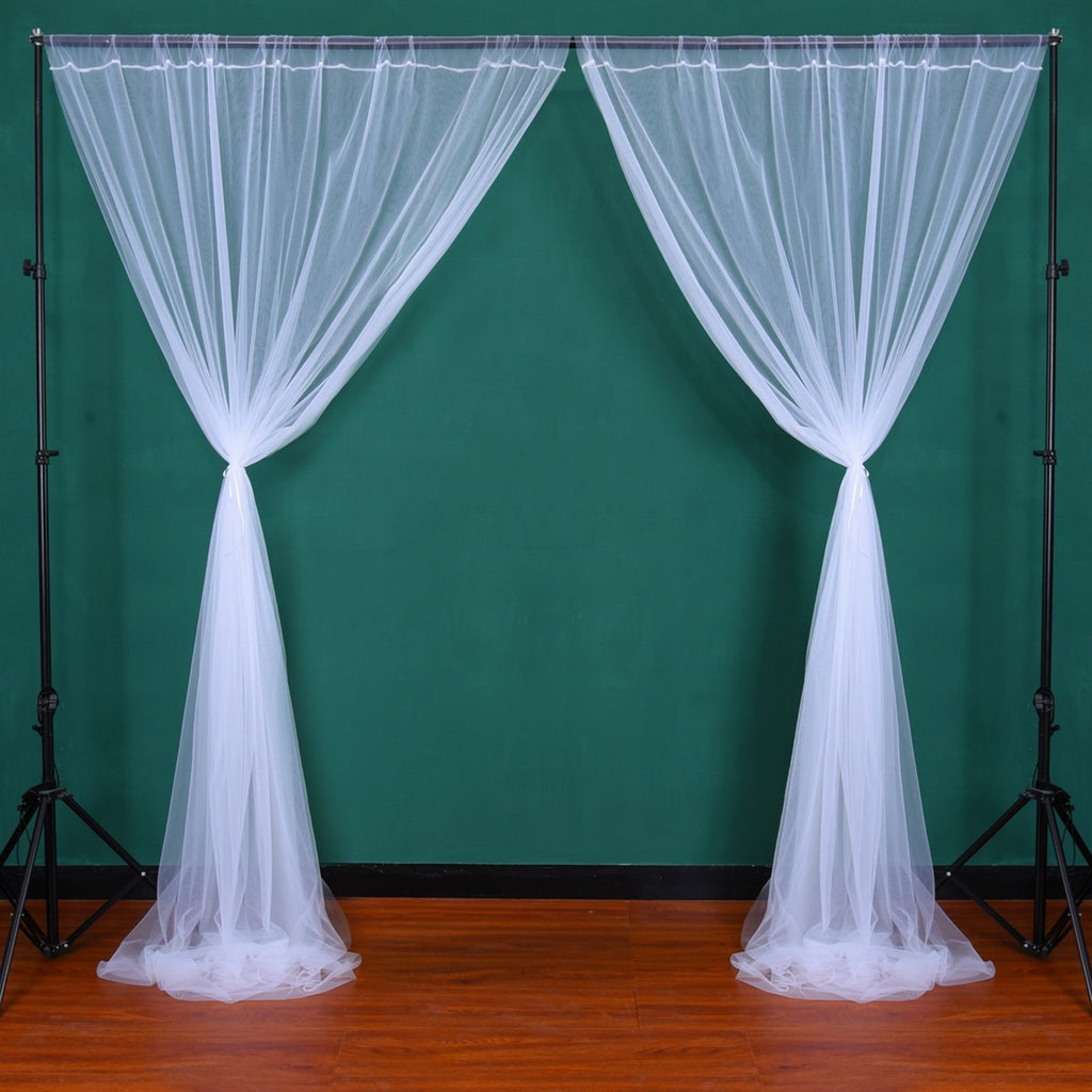 Wedding Party Window Screen Decoration Bedroom Outdoor Semi Transparent Mesh Curtains