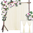 Wedding Party Window Screen Decoration Bedroom Outdoor Semi Transparent Mesh Curtains