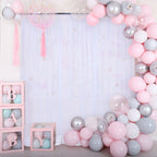 Wedding Party Window Screen Decoration Bedroom Outdoor Semi Transparent Mesh Curtains