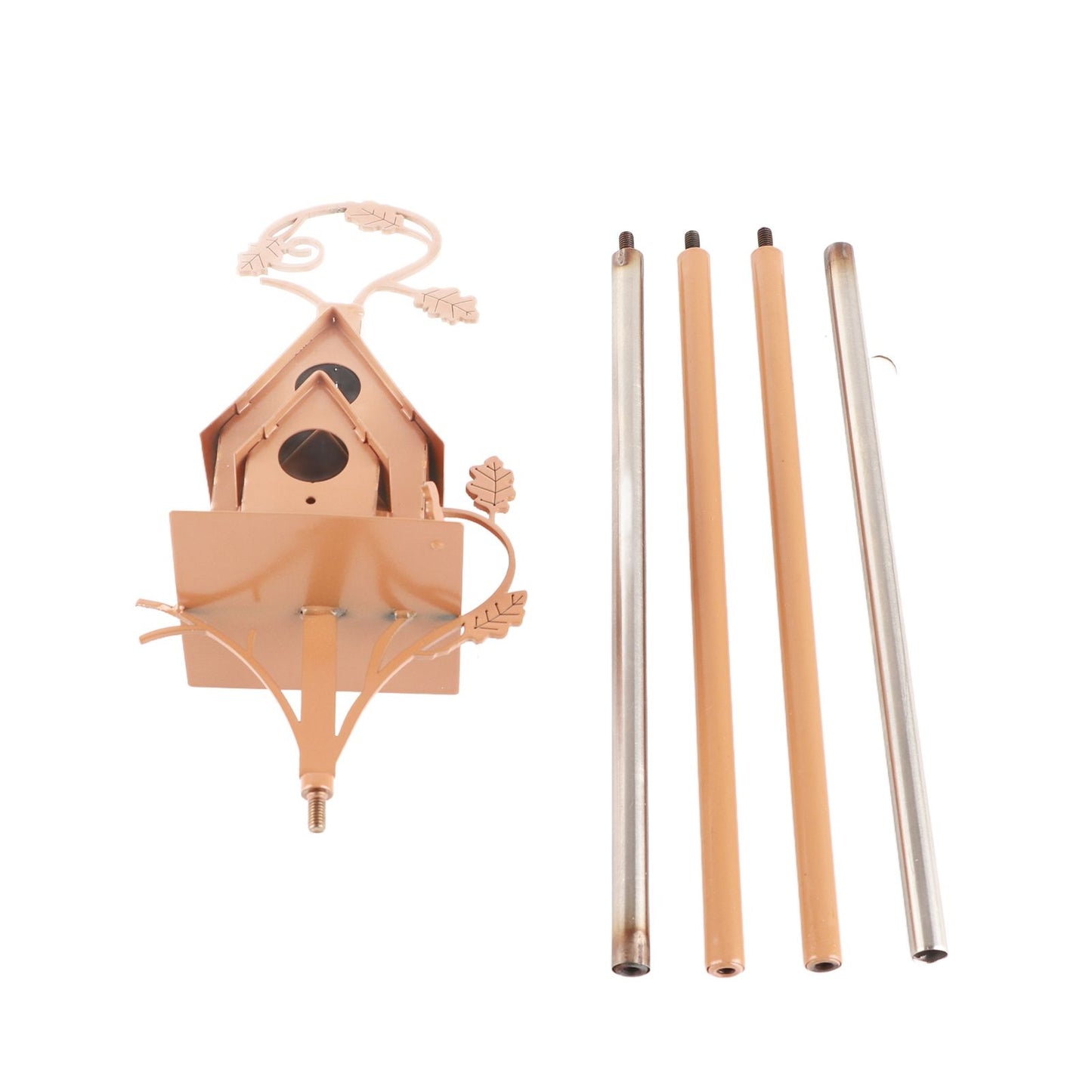 Birdhouse Garden Stakes Abstract And Traditional Style Birdhouse Garden Stakes