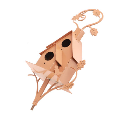Birdhouse Garden Stakes Abstract And Traditional Style Birdhouse Garden Stakes