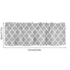 Window Top Curtain Fashion Printing Light Blocking Valance Short Curtain for Home Use 137x45cm