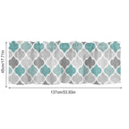 Window Top Curtain Fashion Printing Light Blocking Valance Short Curtain for Home Use 137x45cm