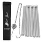 4 Section Campfire Tripod Portable Aluminum Alloy Hanging Pot Tripod for Outdoor
