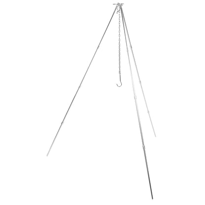 4 Section Campfire Tripod Portable Aluminum Alloy Hanging Pot Tripod for Outdoor
