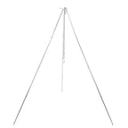 4 Section Campfire Tripod Portable Aluminum Alloy Hanging Pot Tripod for Outdoor