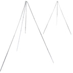 4 Section Campfire Tripod Portable Aluminum Alloy Hanging Pot Tripod for Outdoor
