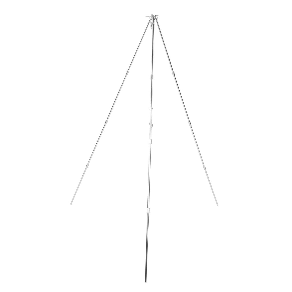 4 Section Campfire Tripod Portable Aluminum Alloy Hanging Pot Tripod for Outdoor