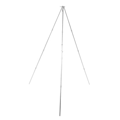 4 Section Campfire Tripod Portable Aluminum Alloy Hanging Pot Tripod for Outdoor