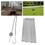 4 Section Campfire Tripod Portable Aluminum Alloy Hanging Pot Tripod for Outdoor