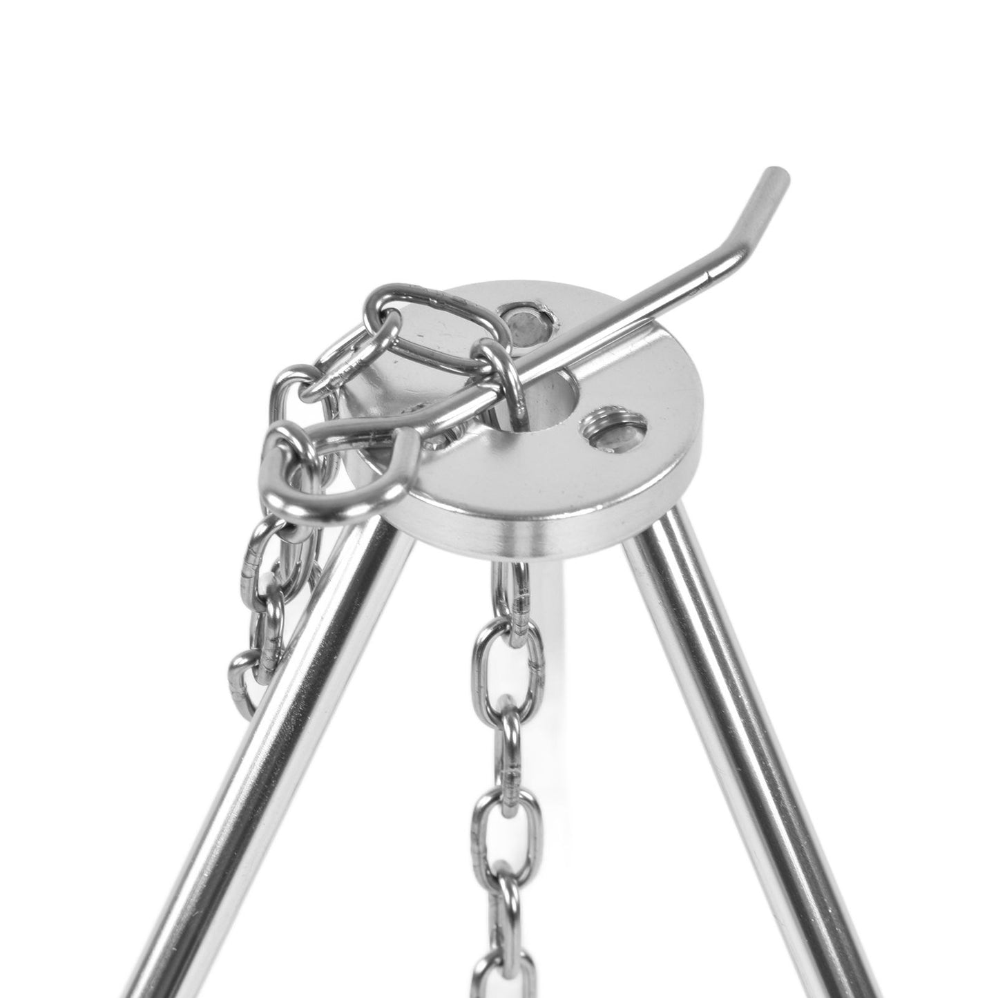 4 Section Campfire Tripod Portable Aluminum Alloy Hanging Pot Tripod for Outdoor