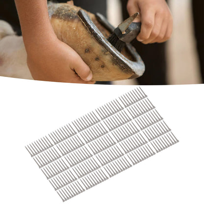 250PCS Horseshoe Nails Portable Small High Hardness Animal Husbandry Low Carbon Steel Horseshoe Nails Farrier Tools