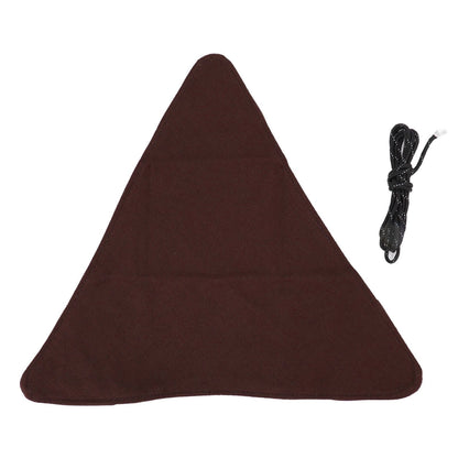 Tripod Stool Cloth Portable Foldable Triangle Stool Cloth Handcraft Anti Scratch Canvas Camping Stool Cloth for Fishing Brown