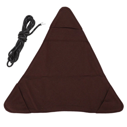 Tripod Stool Cloth Portable Foldable Triangle Stool Cloth Handcraft Anti Scratch Canvas Camping Stool Cloth for Fishing Brown