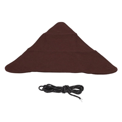 Tripod Stool Cloth Portable Foldable Triangle Stool Cloth Handcraft Anti Scratch Canvas Camping Stool Cloth for Fishing Brown