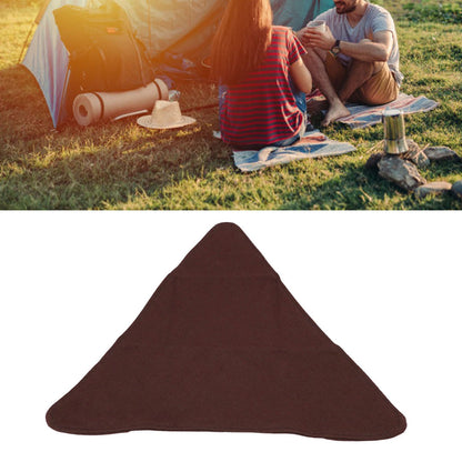 Tripod Stool Cloth Portable Foldable Triangle Stool Cloth Handcraft Anti Scratch Canvas Camping Stool Cloth for Fishing Brown