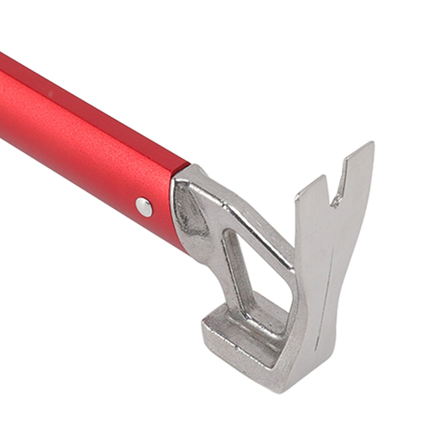 Camping Hammer Stainless Steel Ox Horn Head Aluminum Handle Large Resistance Tent Stake Hammer for Camping Outdoor Red