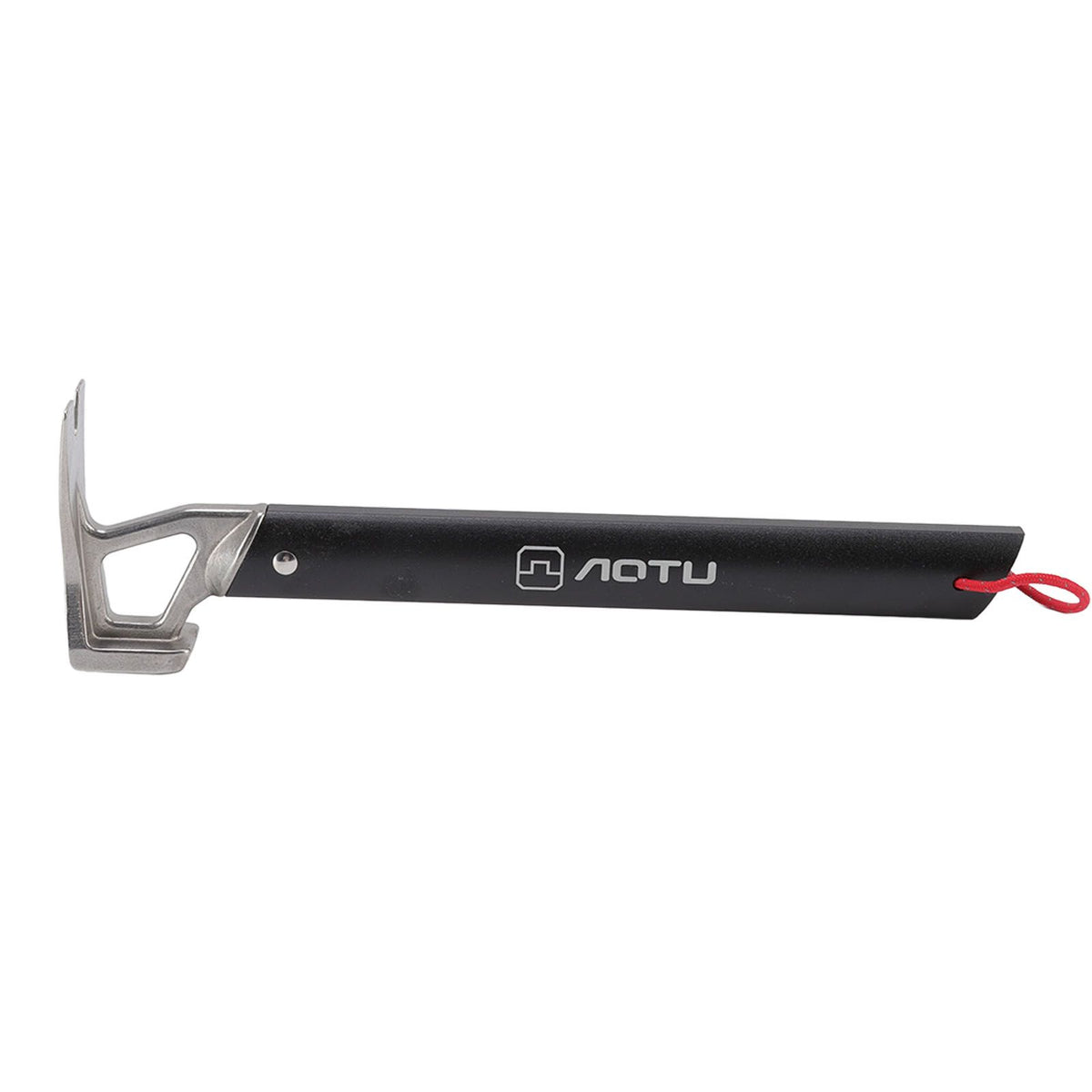 Camping Hammer Stainless Steel Ox Horn Head Aluminum Handle Large Resistance Tent Stake Hammer for Camping Outdoor Black