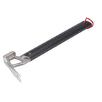 Camping Hammer Stainless Steel Ox Horn Head Aluminum Handle Large Resistance Tent Stake Hammer for Camping Outdoor Black