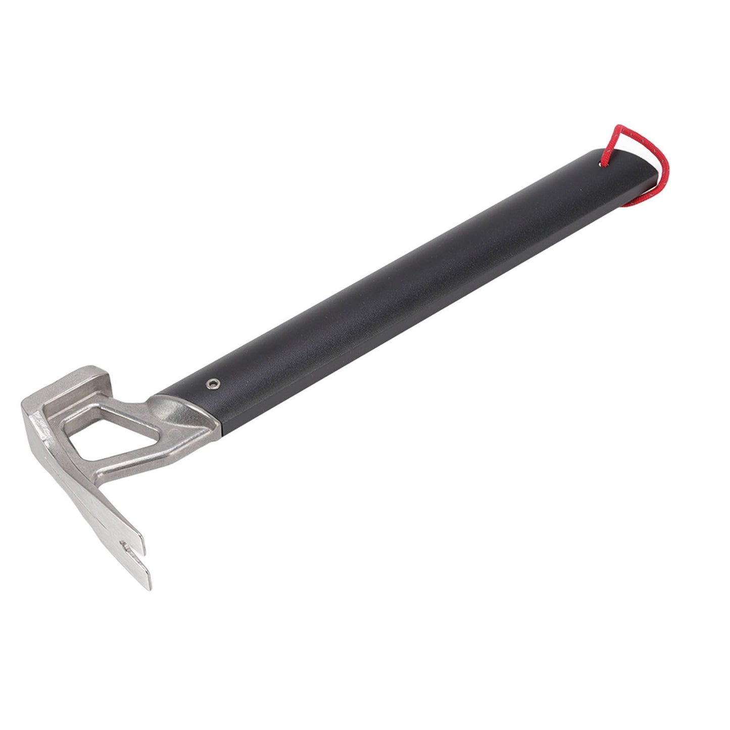 Camping Hammer Stainless Steel Ox Horn Head Aluminum Handle Large Resistance Tent Stake Hammer for Camping Outdoor Black