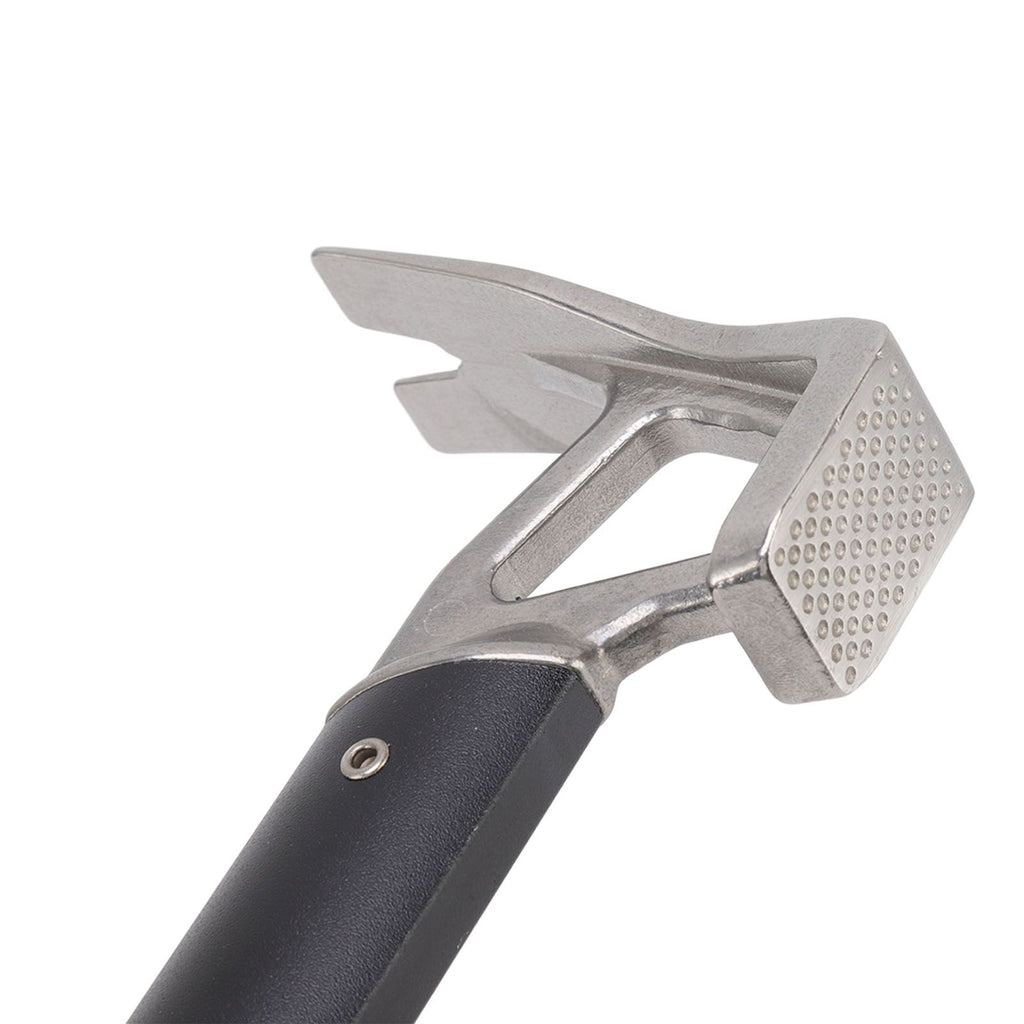 Camping Hammer Stainless Steel Ox Horn Head Aluminum Handle Large Resistance Tent Stake Hammer for Camping Outdoor Black