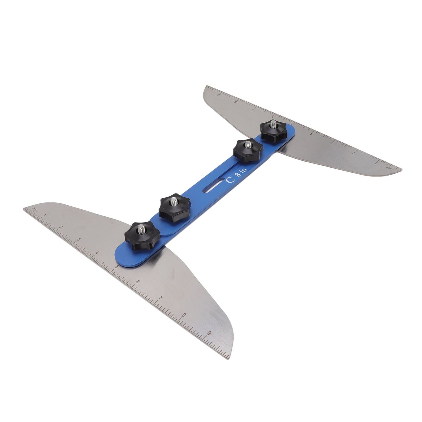 Stair Treads Gauge Stainless Steel 8in 12in 16in Corrosion Resistant High Accuracy Easy Operation Stair Measuring Tool Blue Set