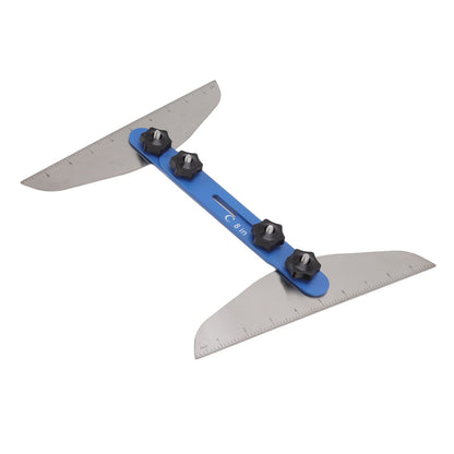 Stair Treads Gauge Stainless Steel 8in 12in 16in Corrosion Resistant High Accuracy Easy Operation Stair Measuring Tool Blue Set